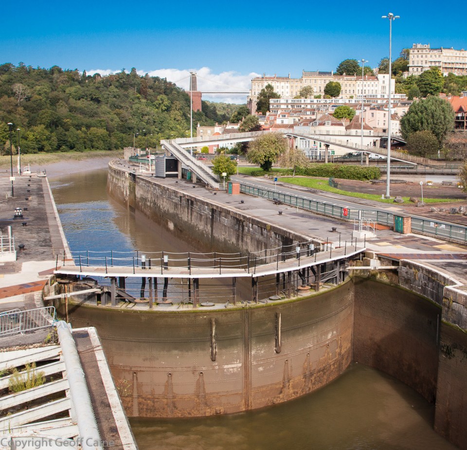 Entrance Lock - the western passage into the Floating Harbour.