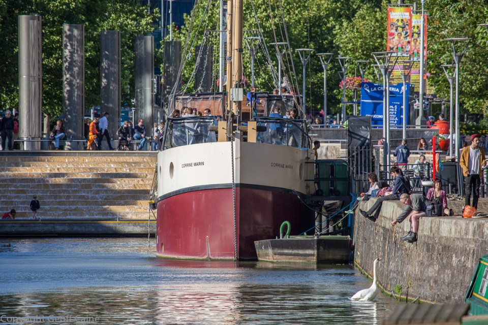 Enjoying the sun at Central Parade.